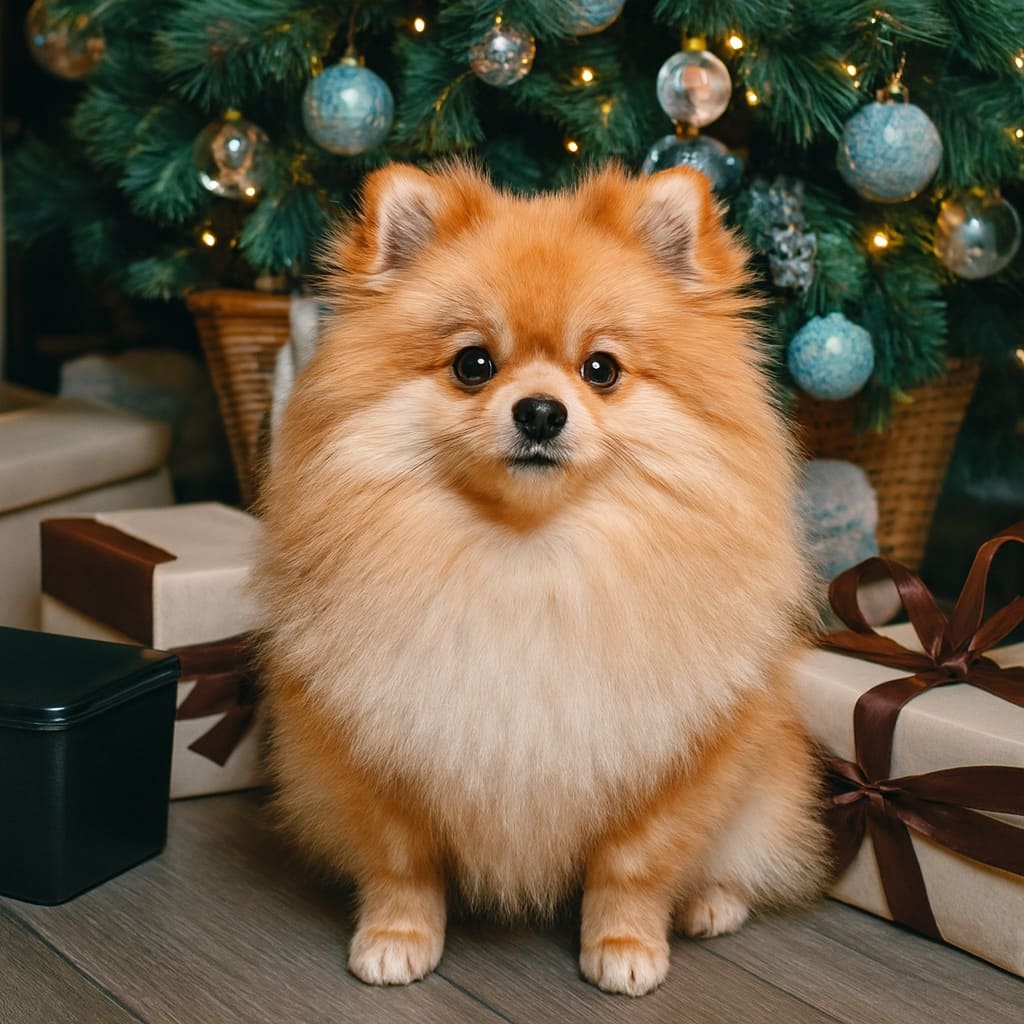 Утка под елкой